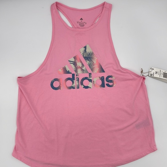 Adidas Plus Size Tropic Tank Top in Light Pink - Picture 1 of 7